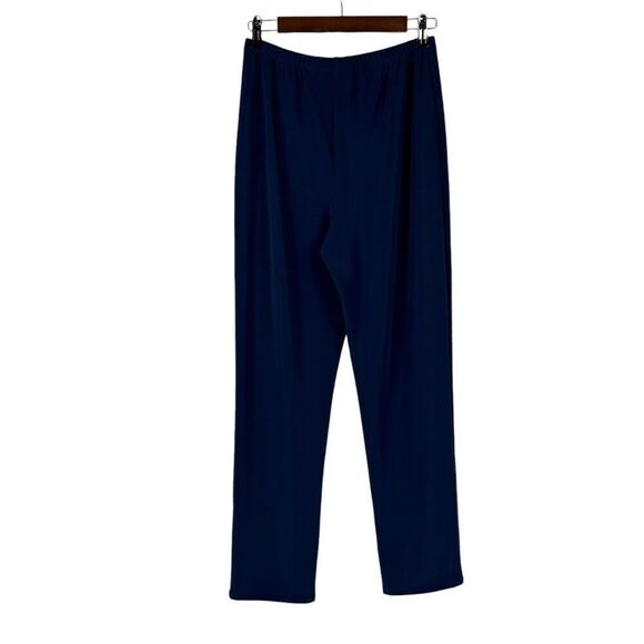 Susan Graver Essentials Lustra Knit Pull-on Pants size Small Blue - Picture 3 of 10